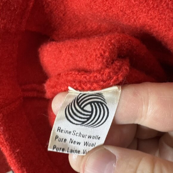Geiger Tyrol Austrian Boiled Wool Jacket Red Women’s EU 44 Made in Austria - Picture 9 of 9